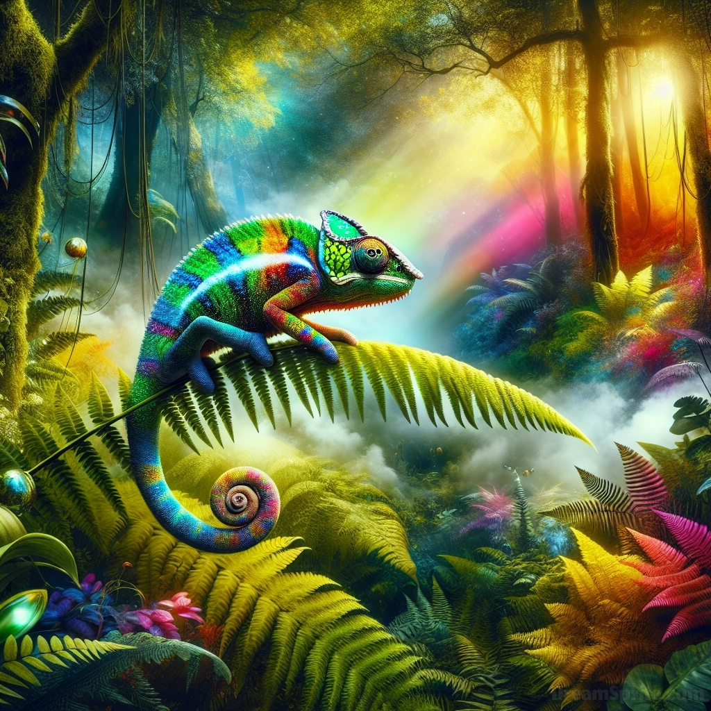Seeing a Chameleon in a Dream