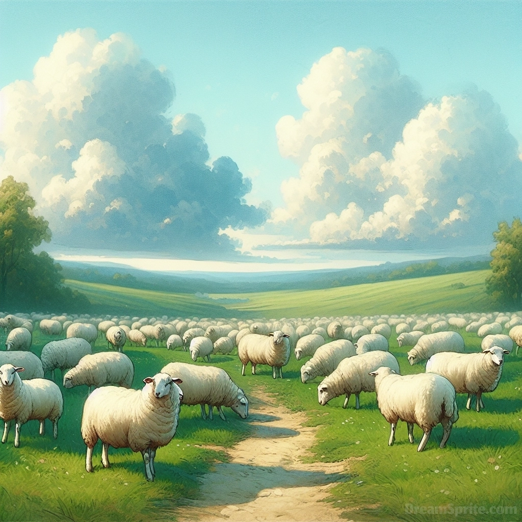 Seeing a Flock of Sheep in a Dream