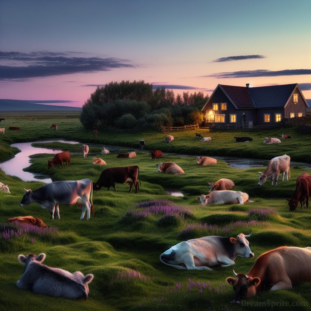 Seeing Cows in a Dream