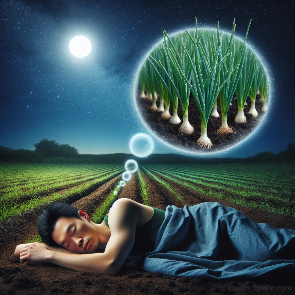 Seeing Fresh Green Onions in a Dream