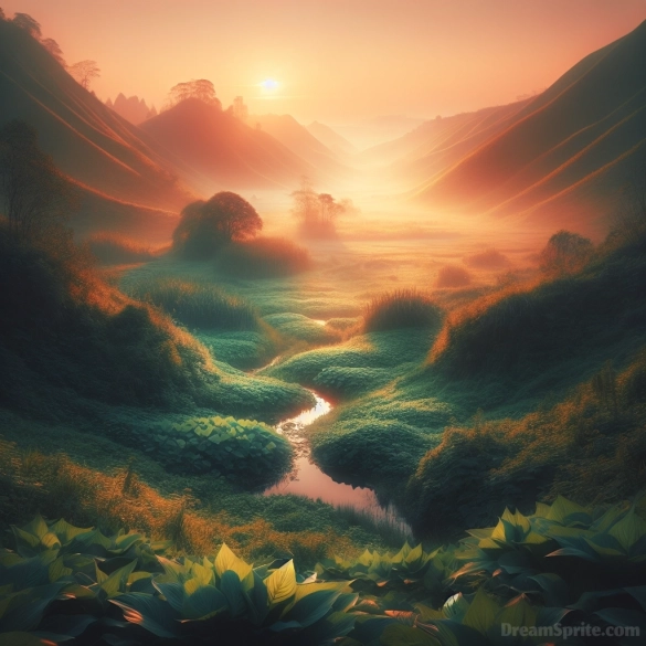 Seeing a Valley in a Dream
